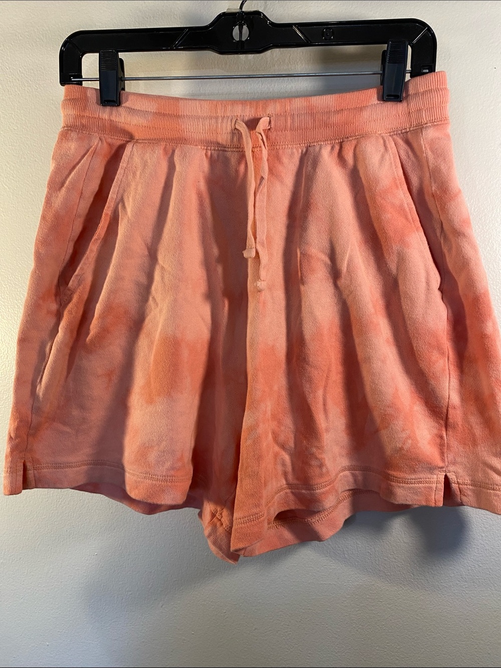 Old Navy Coral Tie-Dye Drawstring Lounge Shorts